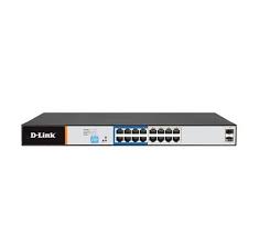 D-Link DGS-F1210-18PS-E 16-port Gigabit Long Range 250m PoE+ Smart Switch