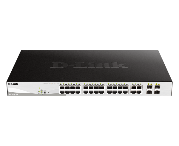 D-Link DGS-1210-28P-28-Port Gigabit Smart Managed PoE Switch