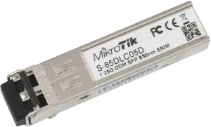 MikroTik S-85DLC05D 1.25G SFP 850nm Dual LC Transceiver